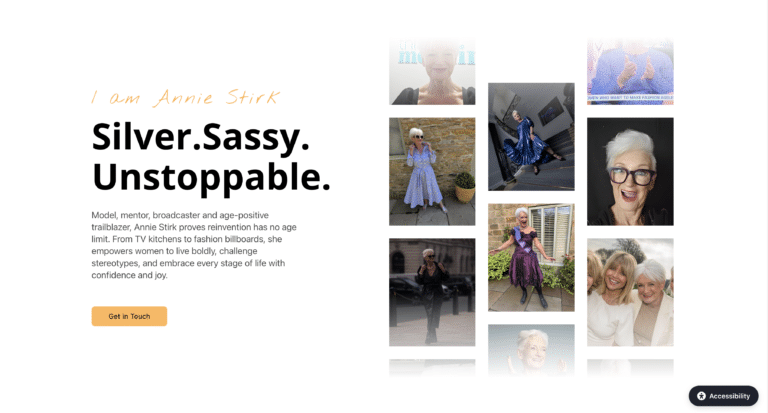 Annie Stirk personal brand website designed by anr.design